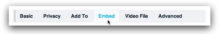 Embed button